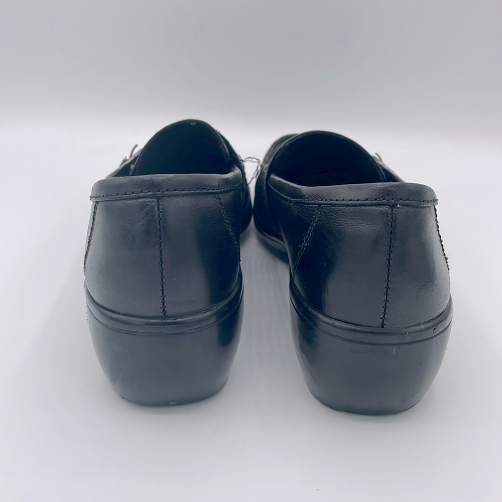 Clark’s Black Leather Buckle Loafers - Picture 5 of 9